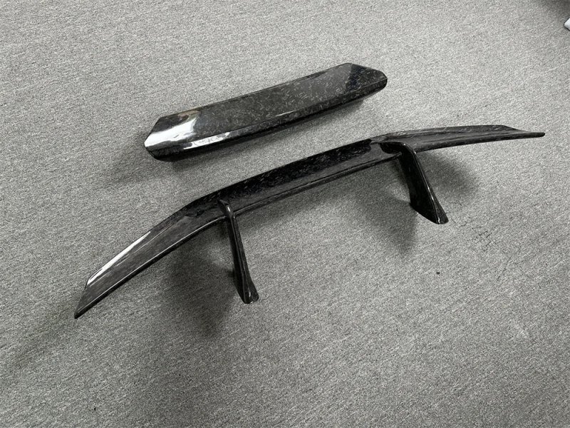 P Style Forged Carbon Fiber Rear Spoiler for Huracan EVO Carbon Fiber Tail Wing + Deck Lid for LP610 LP580